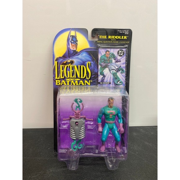 The Riddler Legends of Batman  5” Action Figure 1995 Kenner Villain New In Box - Picture 1 of 2